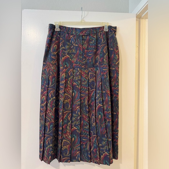 Kasper vintage midi skirt and blouse set women size 18 - Picture 11 of 14